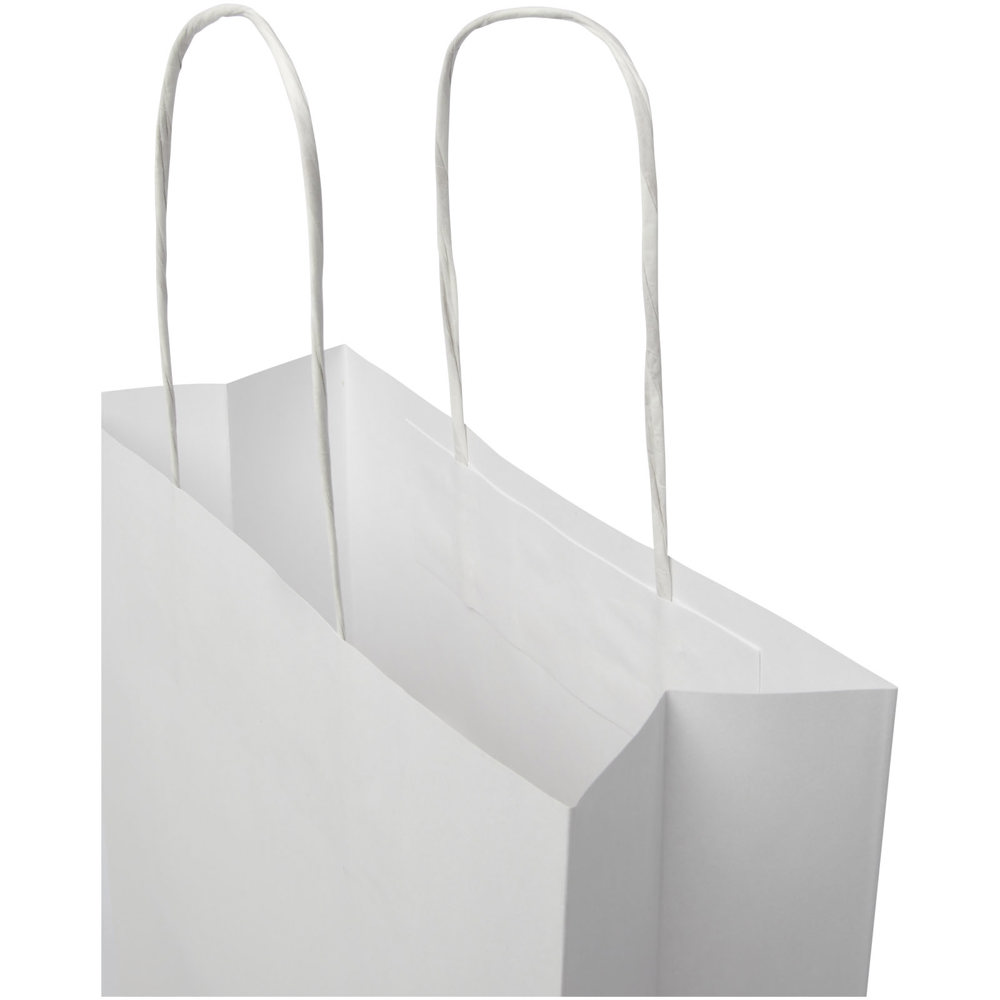 Kraftpapiertasche 120 g/m² mit gedrehten Griffen – 24 × 9 × 32 cm