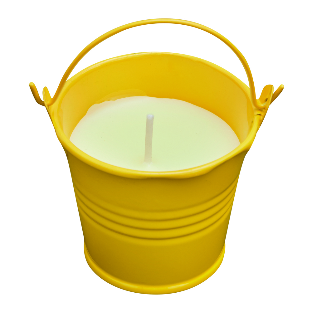 CLAM - Kerze im Eimer - gelb