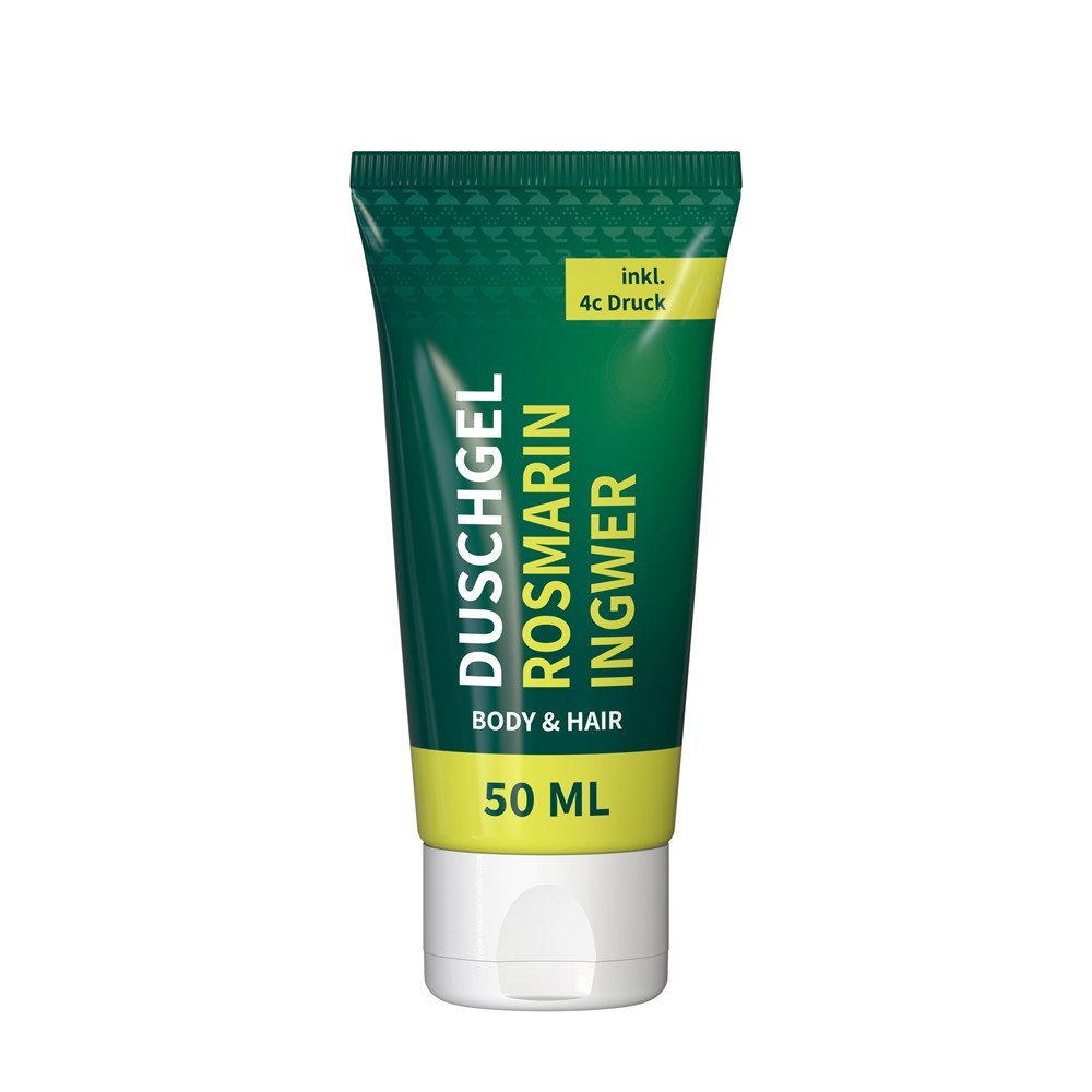 Duschgel Rosmarin-Ingwer, 50 ml Tube