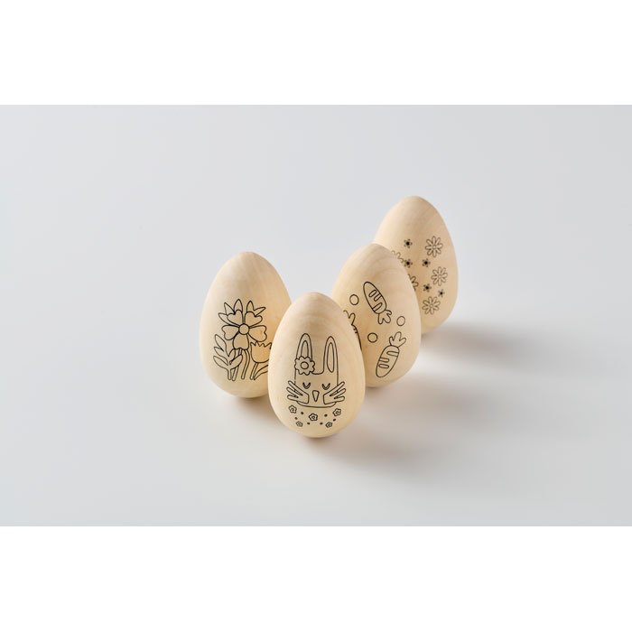EISET - Malset Holz-Ostereier