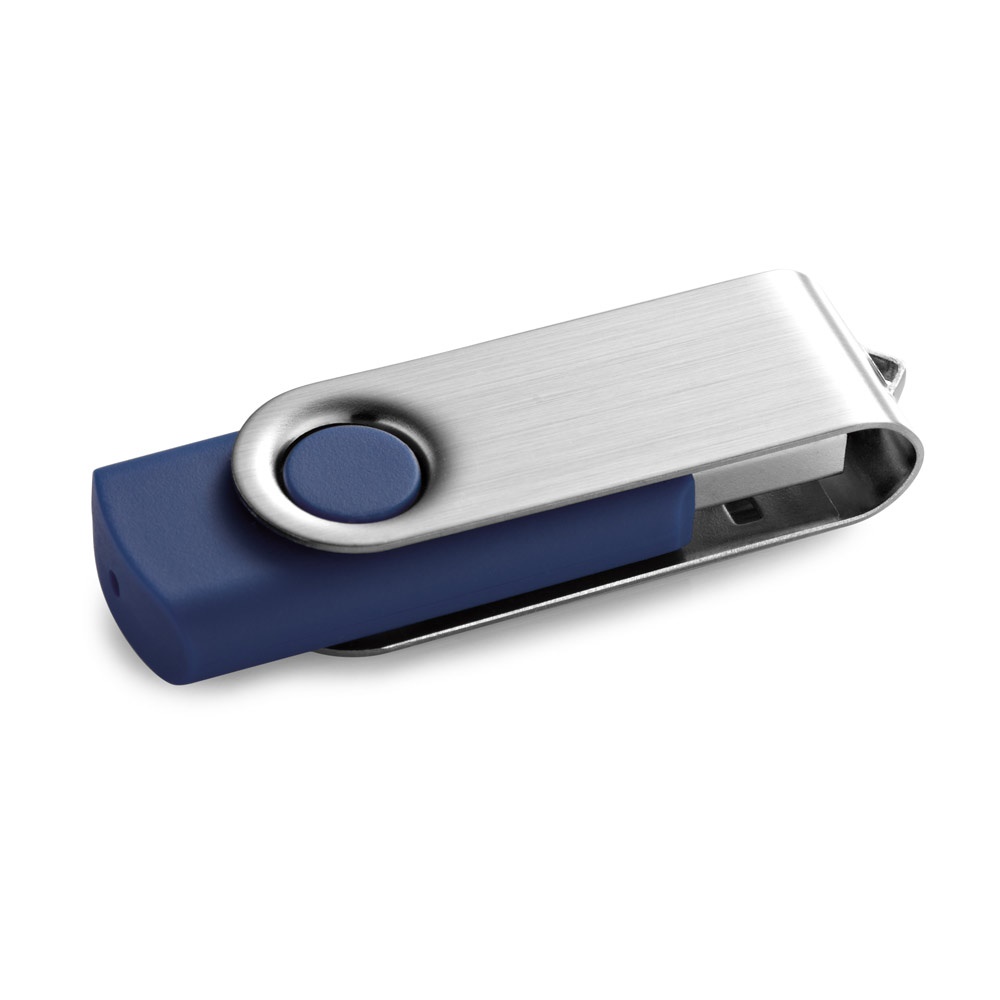 CLAUDIUS 32 GB. USB-Stick 32 GB mit Metallclip - Blau