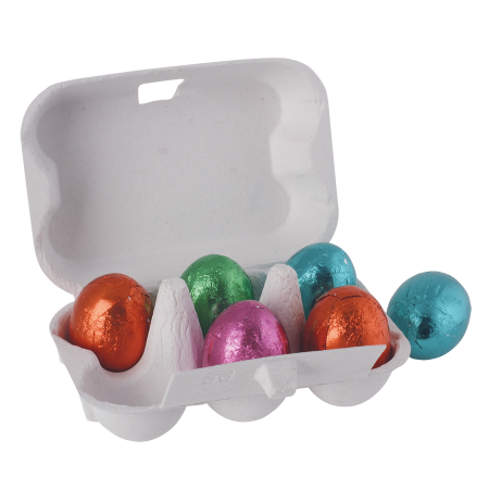 Eierkarton mit 6 Ostereiern