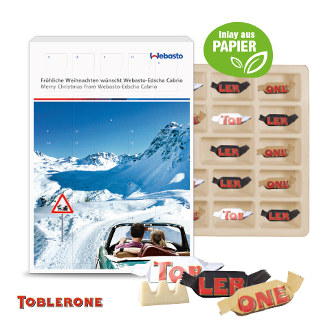 Adventskalender mit TOBLERONE Mix