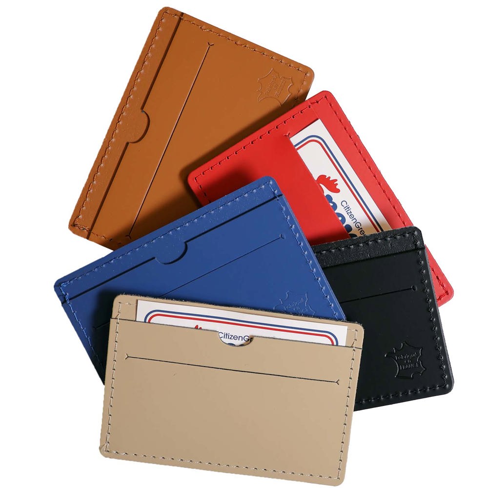 Citizen Green Tintin Kartenetui aus recyceltem Leder