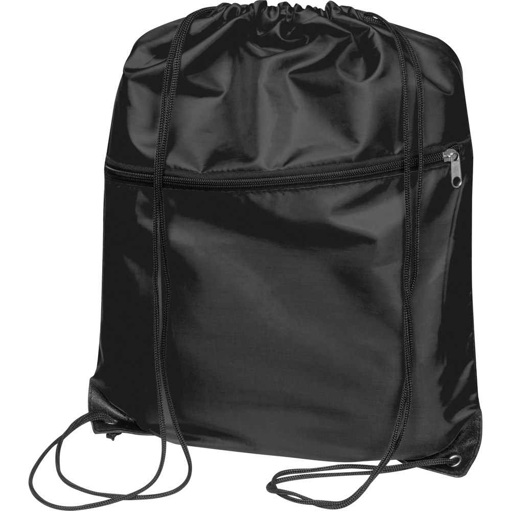Gymbag aus recyceltem Polyester HILDA - schwarz