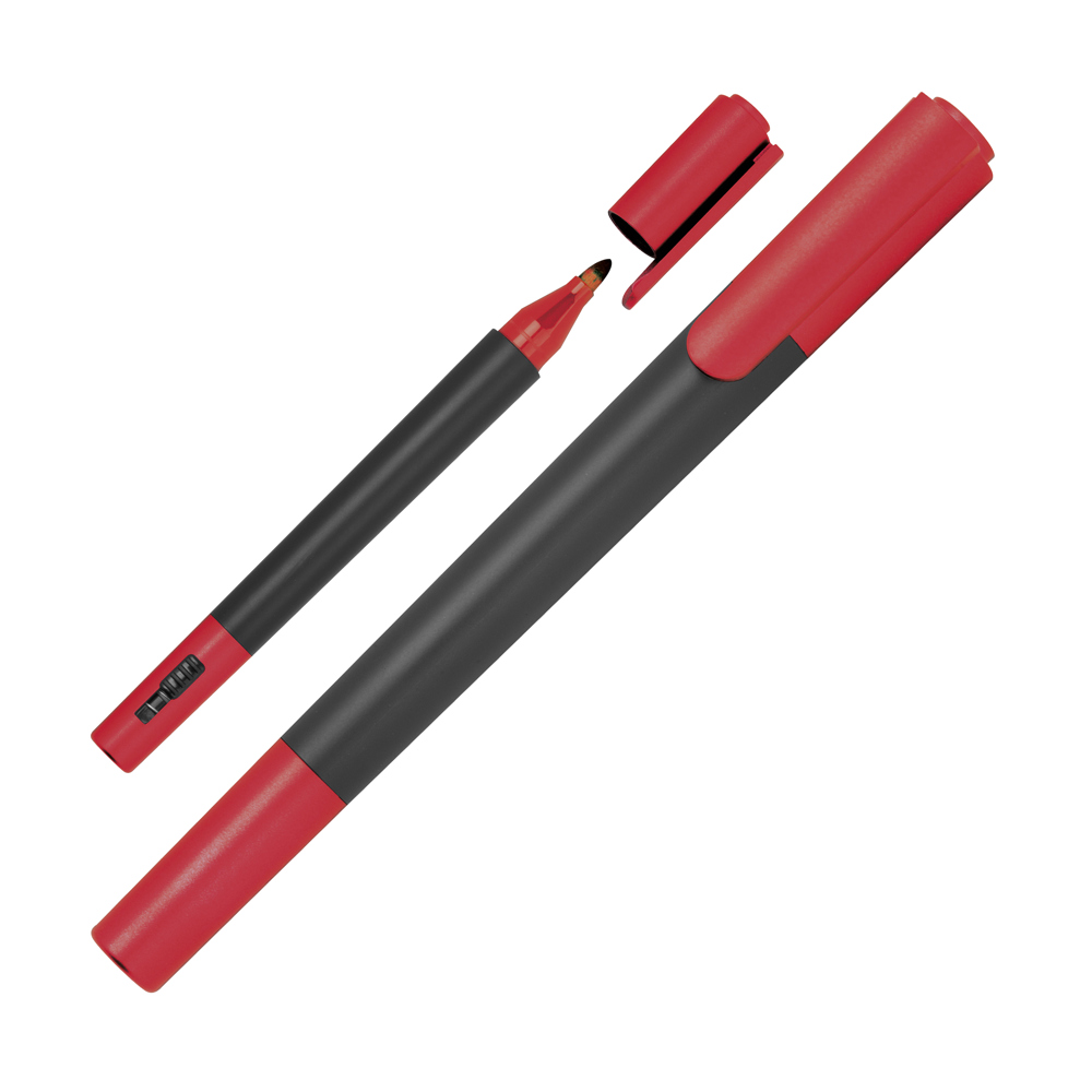 2in1 Cutter mit Filzstift GARRETT - Rot