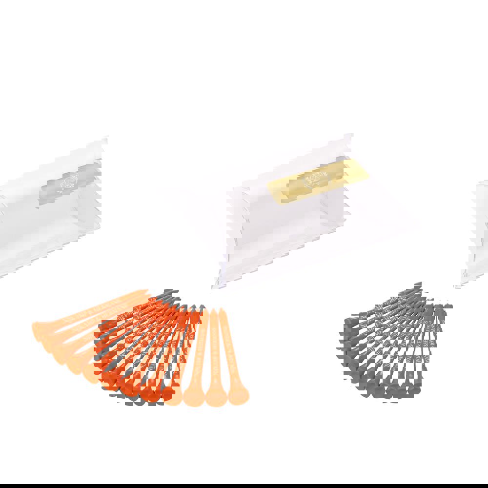 Pillowpack mit 12 Tees 70 mm - orange