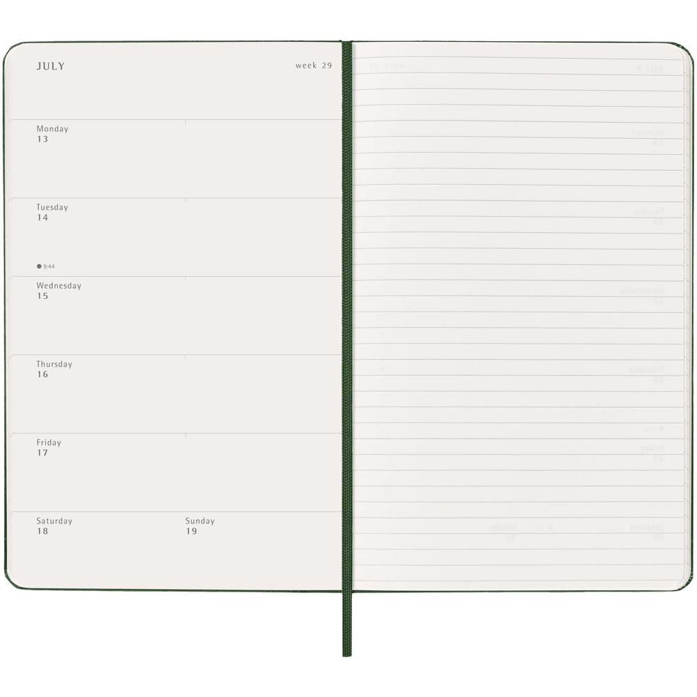 Moleskine Hardcover 12 Monate Wochenkalender L
