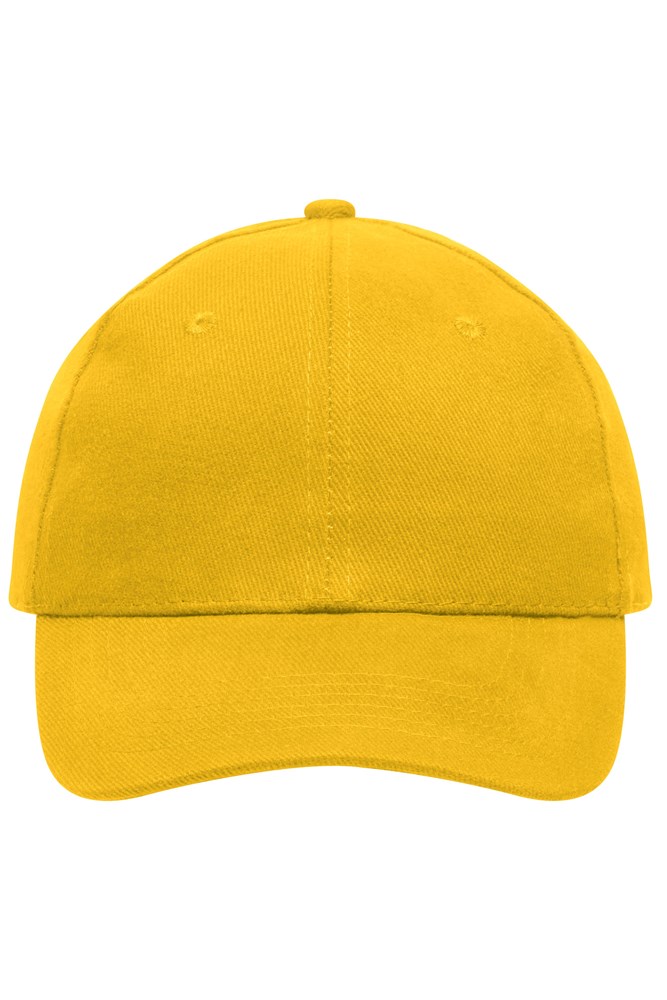 6 Panel Cap Heavy Cotton - Gold-yellow (ca. Pantone 1235C)