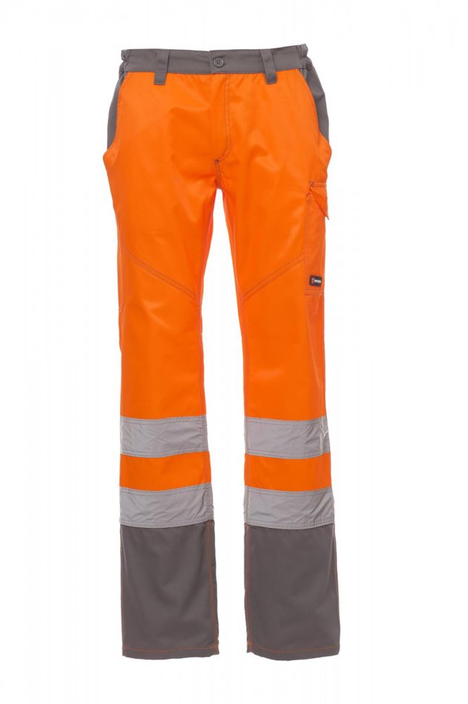 Herrren Warnschutz-Hose CHAT - orange/stahlgrau