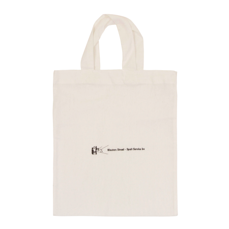 Baumwoll Tragetasche klein farbig, 135 gr/m2 - Weiss