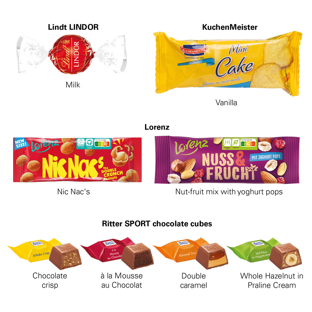 3D-Präsent LKW, Ritter SPORT Schokowürfel