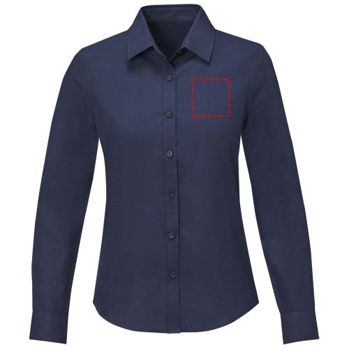 Pollux 130 g/m² Damenbluse mit langen Ärmeln