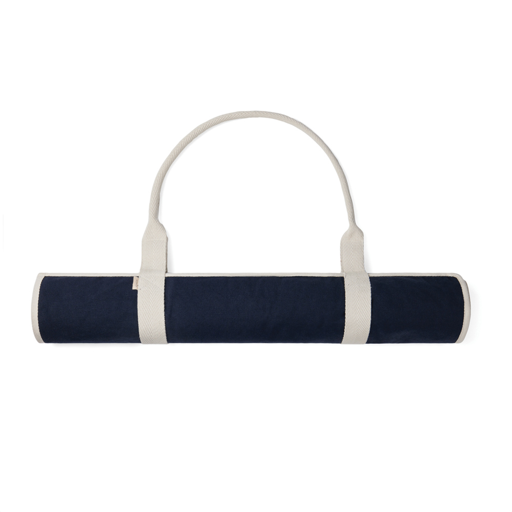 VINGA Volonne AWARE™ Strandmatte aus recyceltem Canvas - blau, off white (± PMS 19-4011/ ± PMS 11-0606 TPG)