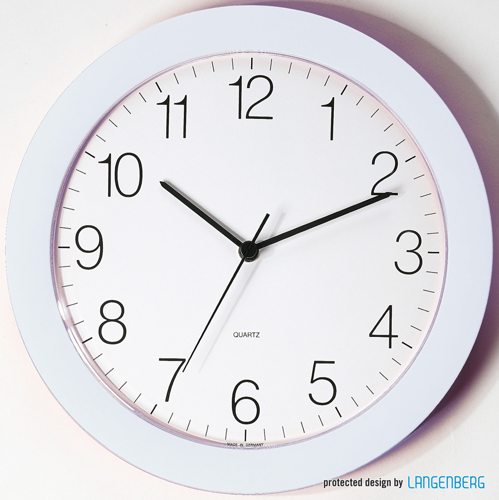 Funk-Wanduhr U-2208 - weiss