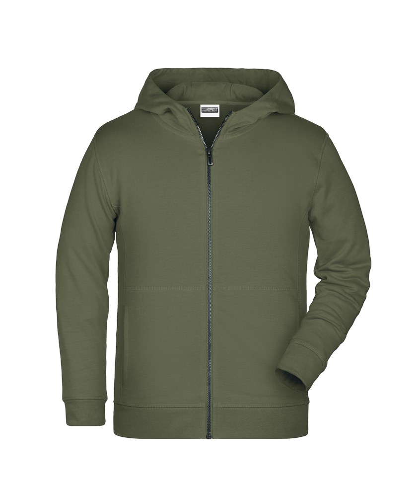 Children's Zip Hoody OCS Blended & RCS - Olive (ca. Pantone 7497C)