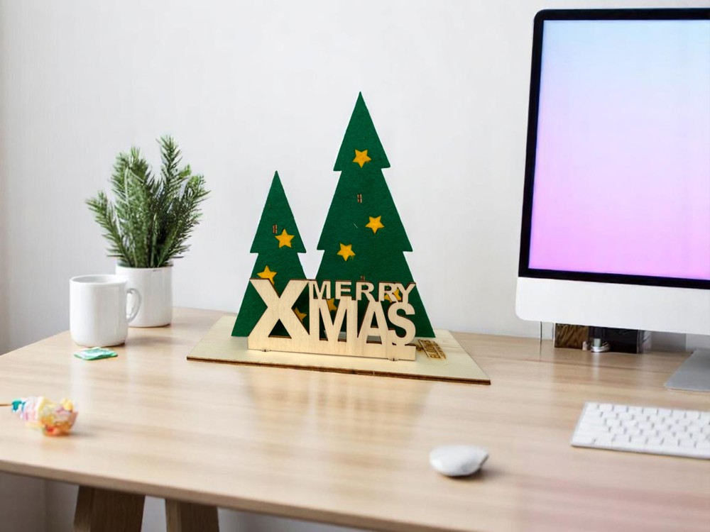 Happy Xmas Mini 'Your logo' - red stars