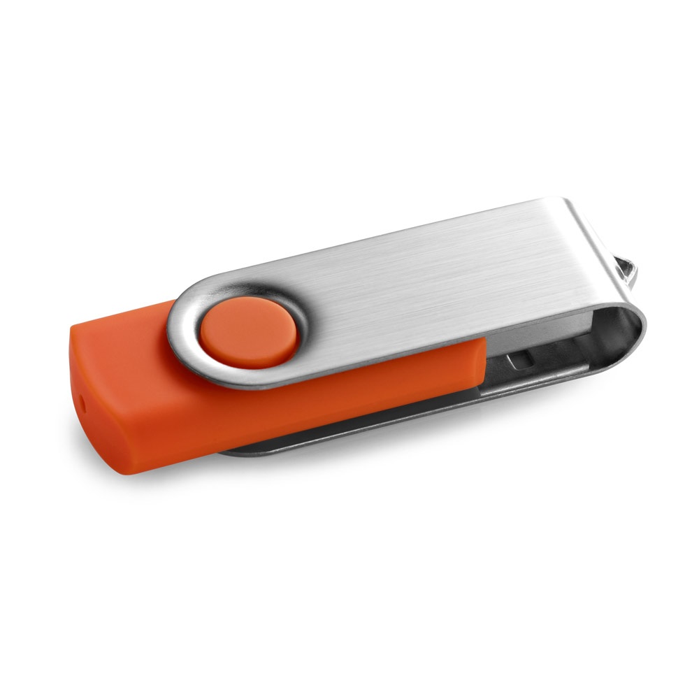 CLAUDIUS 8GB. USB-Stick 8 GB mit Metallclip - Orange