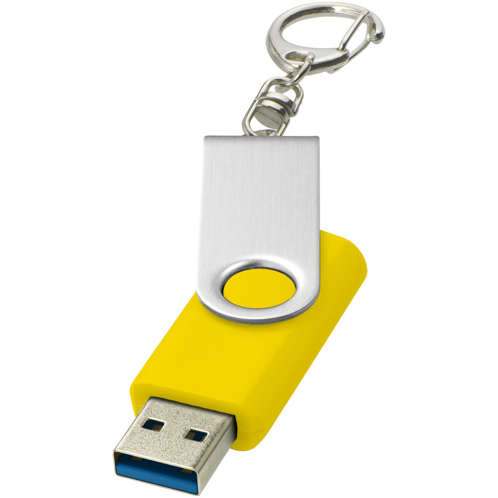 Rotate USB-Stick 3.0 mit Schlüsselanhänger - gelb