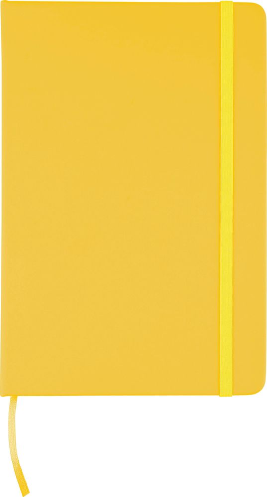 Recyceltes Notizbuch A5 aus PU Eva - gelb