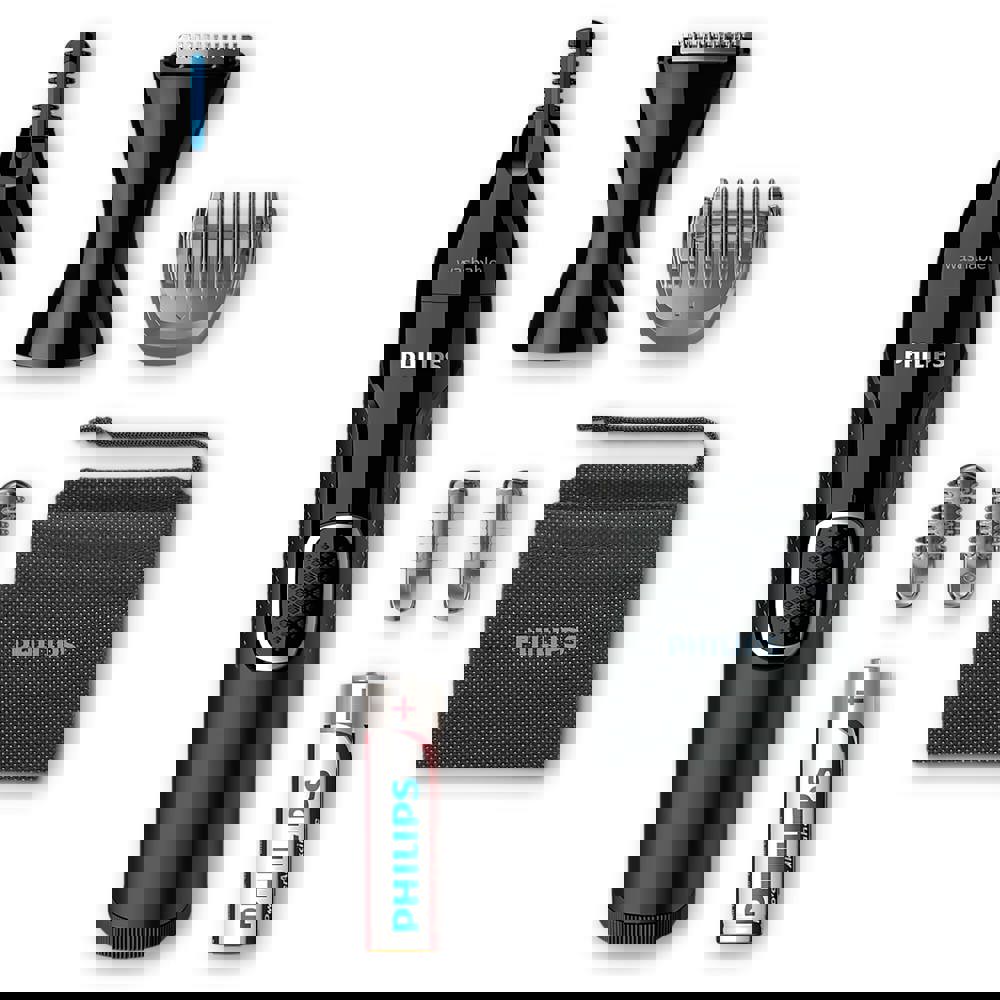 NT5650|Philips Nasen-, Ohren- und Augenbrauentrimmer mit 5 Zubehörteilen