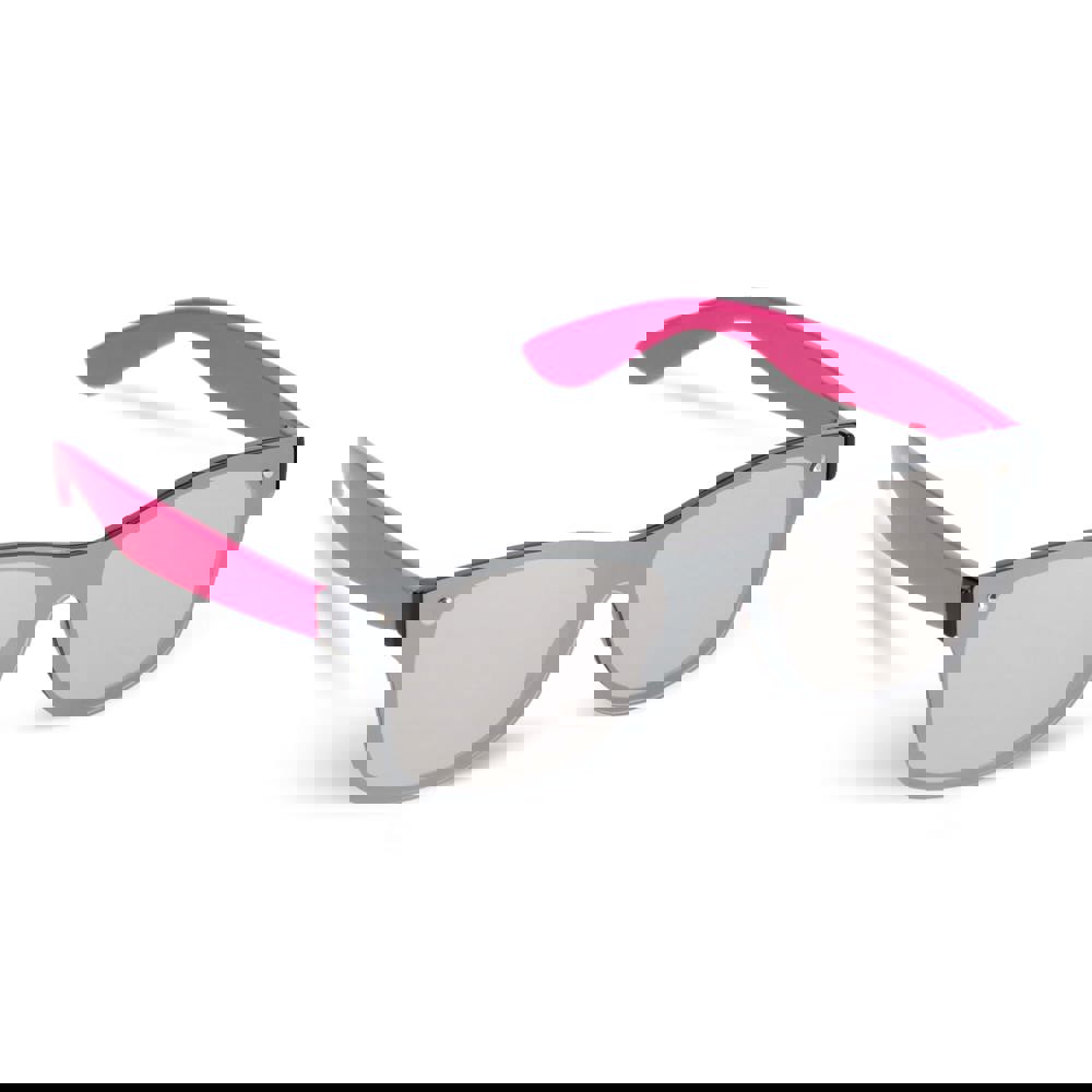 Justin R-PC Sonnenbrille mit verspiegelten Uni-Gläsern UV400 - rosa