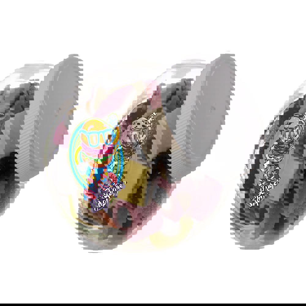 Kleines Glas 0,4 Liter gefüllt mit Süßigkeiten