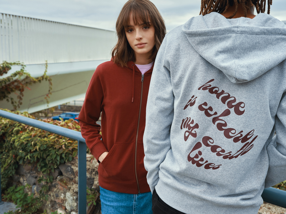 IQONIQ Abisko Zip-Kapuzenpullover aus recycelter Baumwolle
