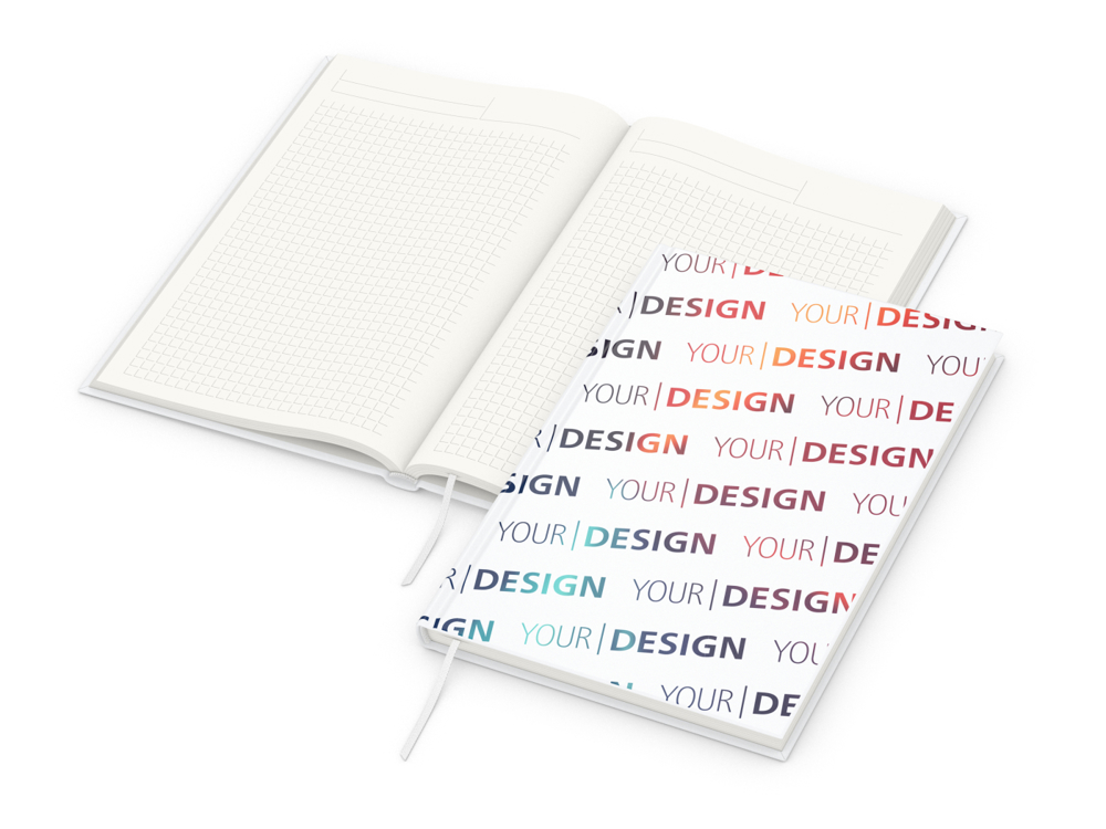 Notizbuch Note-Book RECYCLING, A5, Winkelkaro, Papier matt