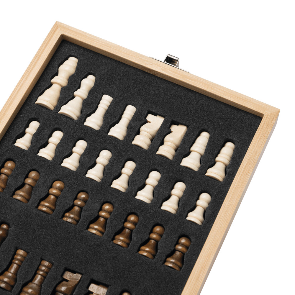 BAMBOO CHESS - Weinset mit Schachspiel