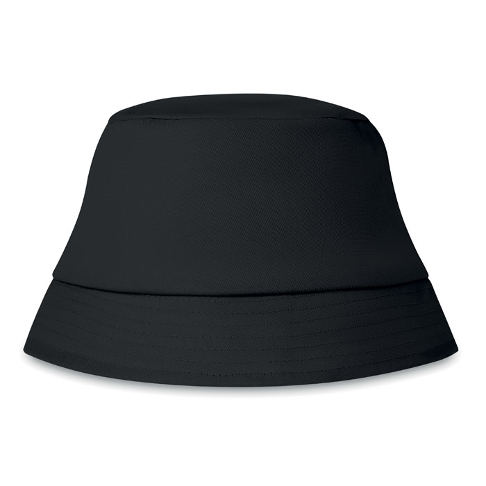 BILGOLA - Bucket hat baumwolle 160 g/m² - schwarz