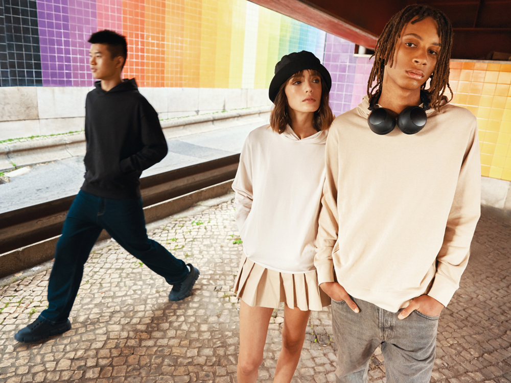 IQONIQ Yengo Hoodie mit Seitentaschen aus rec. Baumwolle