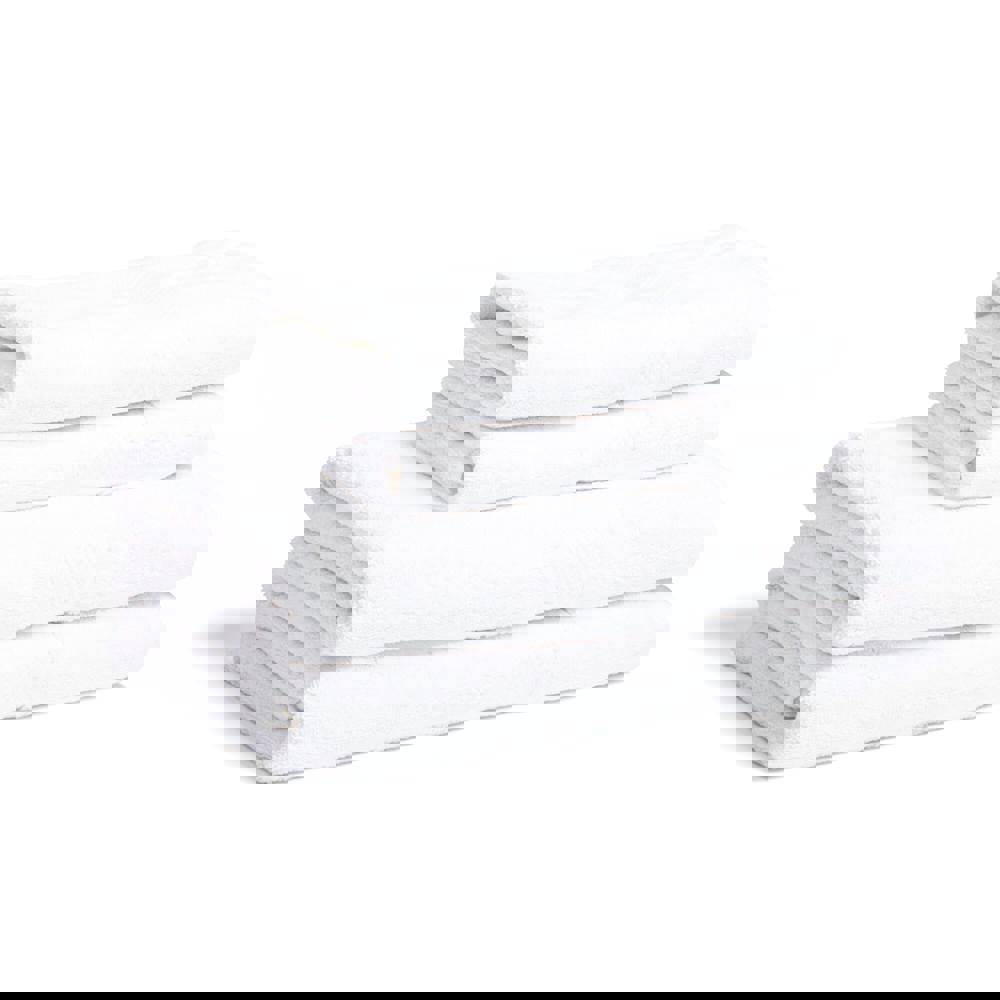 Lord Nelson Fairtrade Handtuch 70x130cm 3er Set - Weiss