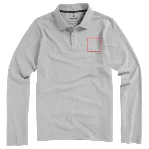 Calgary 180 g/m² Langarm Poloshirt für Herren