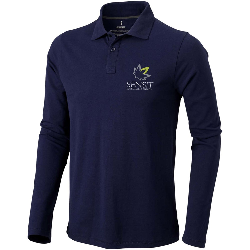 Calgary 180 g/m² Langarm Poloshirt für Herren