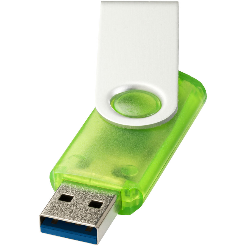 Rotate USB-Stick 3.0 transparent - Grün