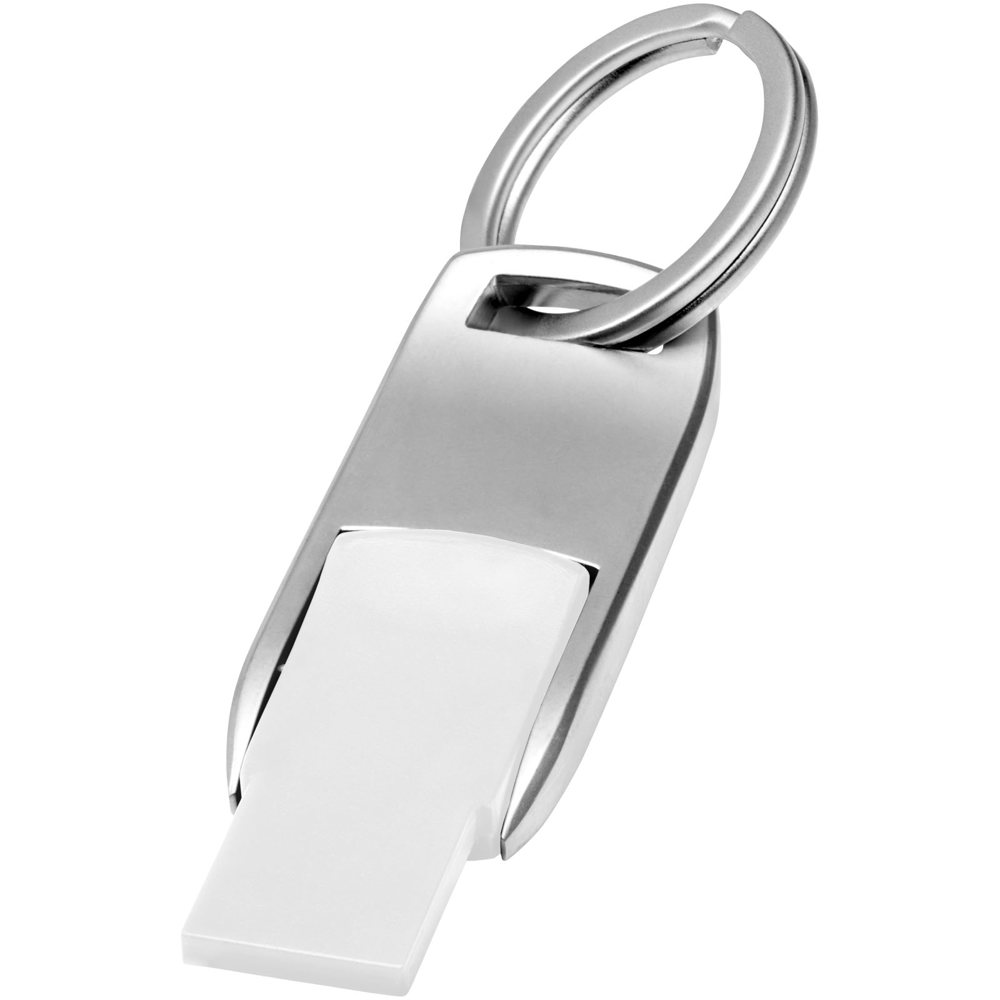 Flip USB Stick - weiss, silber