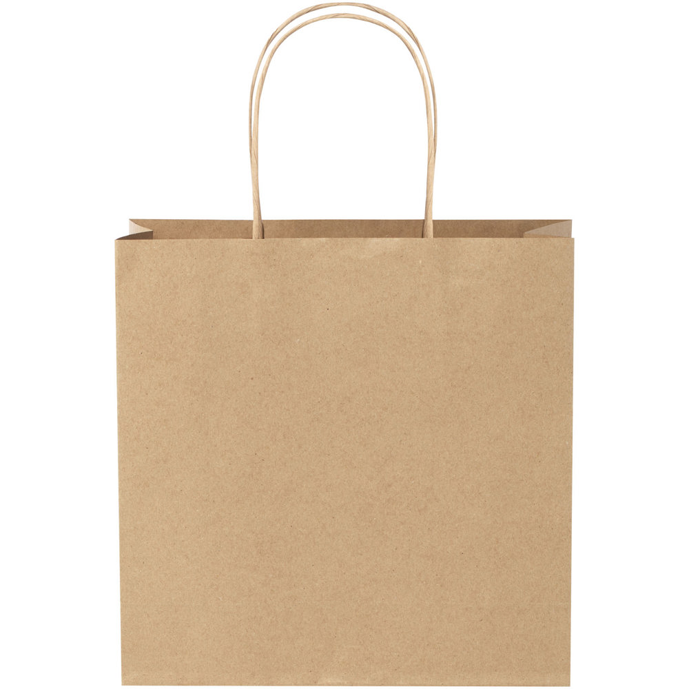 Kraftpapiertasche 120 /m² mit gedrehten Griffen – 24 × 9 × 24 cm