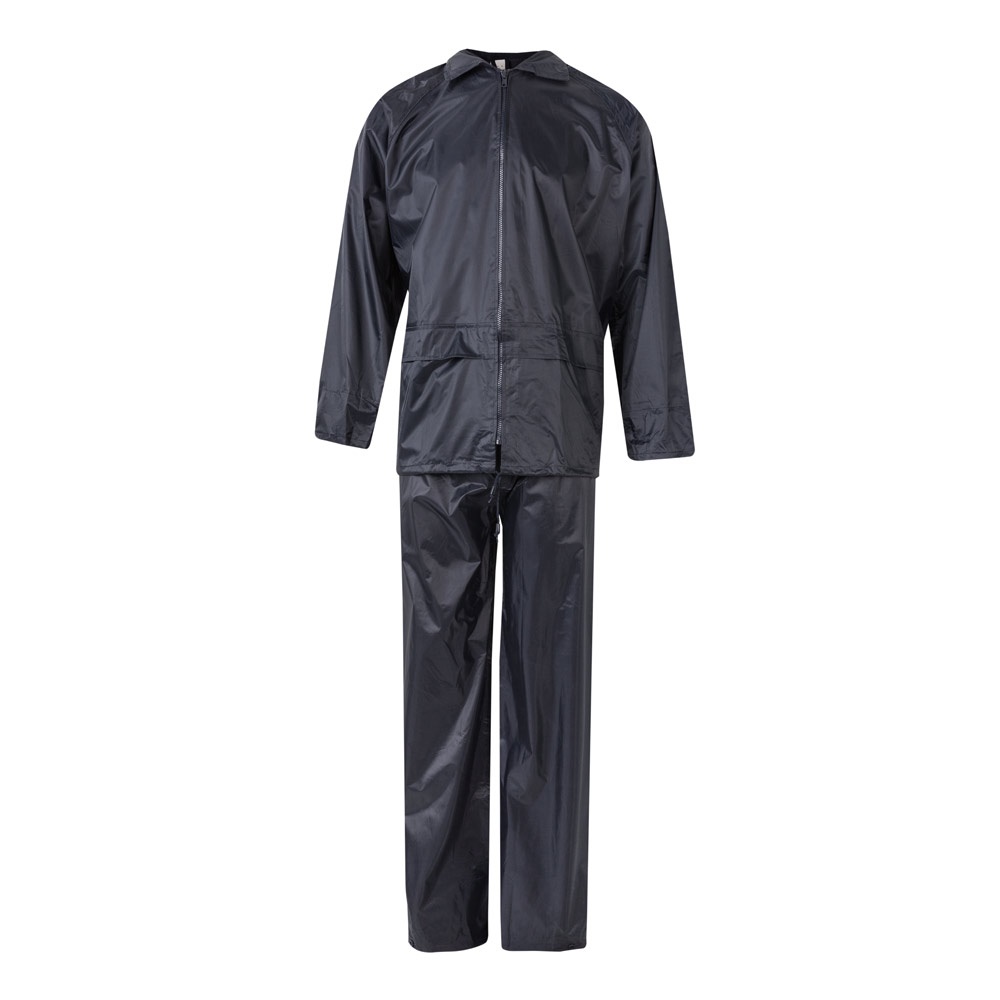 VL SEDNA. Regenanzug (225g/m²), zweiteilig aus Polyester (100%) mit PVC-Beschichtung - blau