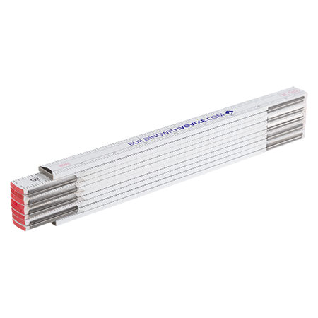 Zollstock 2 Meter - weiss