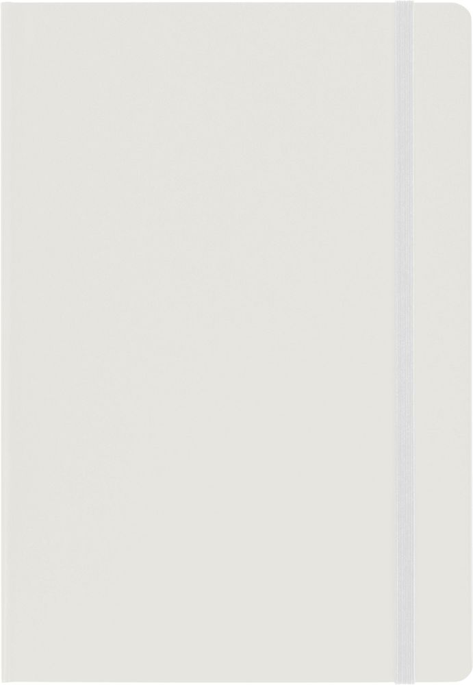 Notizbuch aus Karton (ca. DIN A5 Format) Chanelle - Weiß