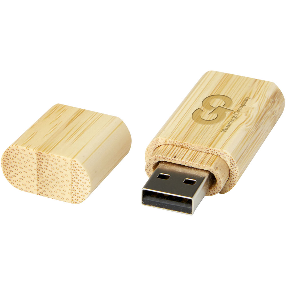 USB-Stick 2.0 aus Bambus mit Schlüsselanhänger