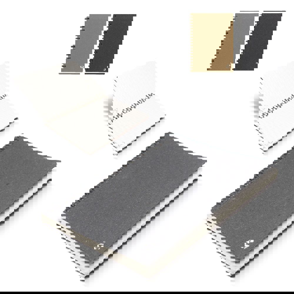 Notizbuch aus recyceltem Leder Midi