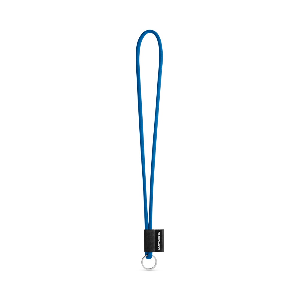 75093. SET Lanyard TUBE Lang (Ø 7 mm) mit Ring Ø 32 mm - 303 - Blau