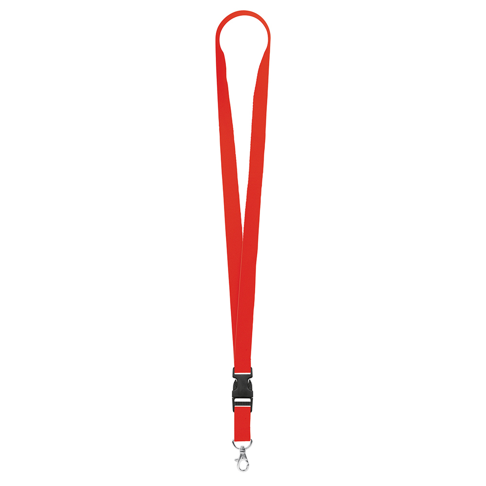 Schlüsselband/Lanyard "Standard" - Signalrot (ca. Pantone 485C)