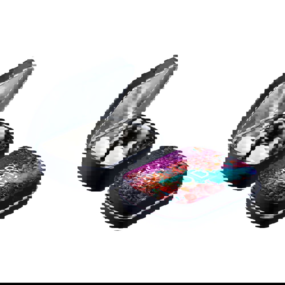 Mini Klappdeckeldose mit Süßigkeiten - Matt Schwarz