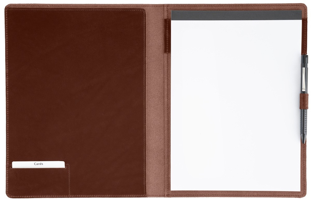 Schreibmappe A4 - Cognac
