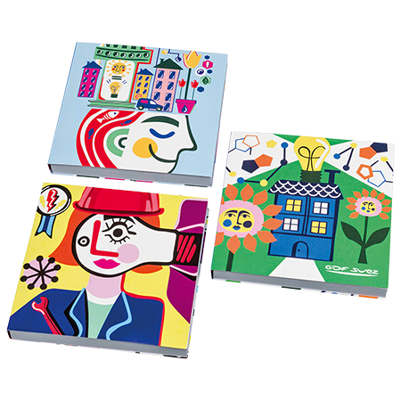 Haftnotizen in Umschlag 25 Blatt