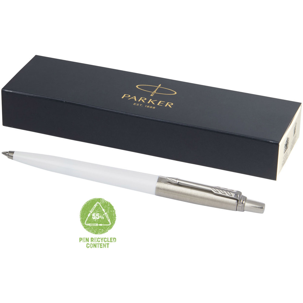 Parker Jotter Recycled Kugelschreiber (blaue Mine) - weiss