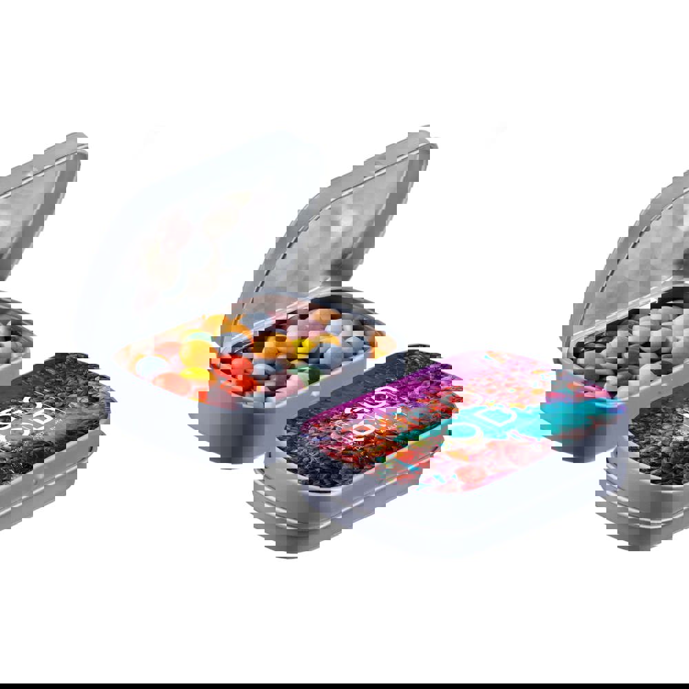 Mini Klappdeckeldose mit Süßigkeiten